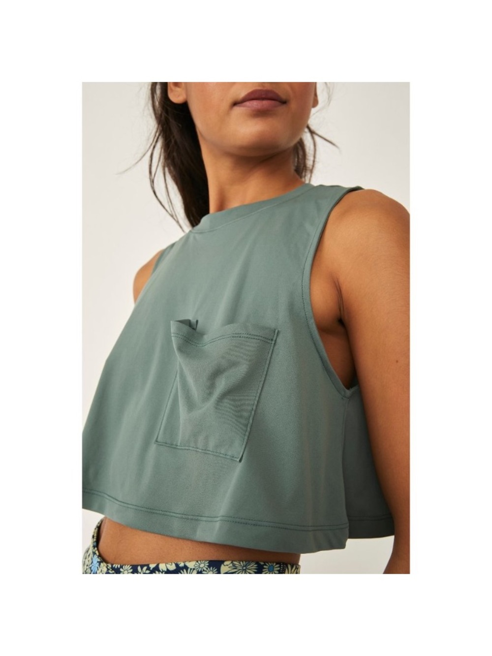 FREE PEOPLE MOVEMENT THROWBACK TANK / MISTY FOREST